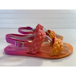 Diba Jelly Sandals - Cat & Jack SZ 5 PINK & ORANGE
